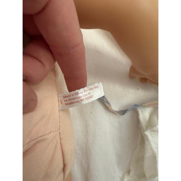 American Girl Bitty Baby w/ Backpack & Accessories Food Brown Hair Brown Eyes GS - Picture 8 of 10